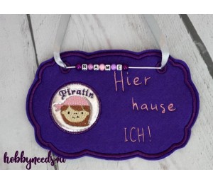 Stickserie ITH - Basic Türschilder 2